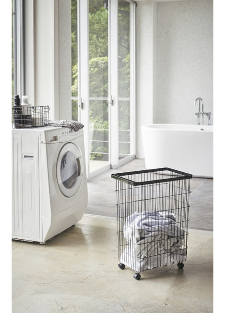 Yamazaki Tower wasmand met wielen zwart