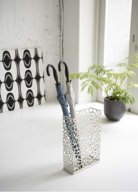 06323 Yamazaki Nest paraplubak - staal - wit