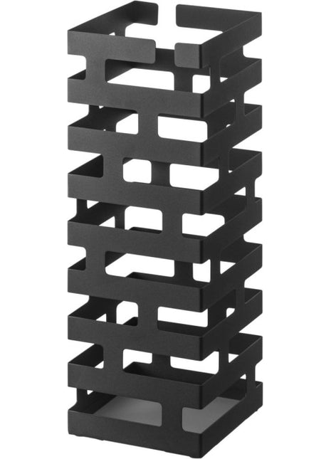 02363 Yamazaki Brick paraplubak vierkant - staal - zwart