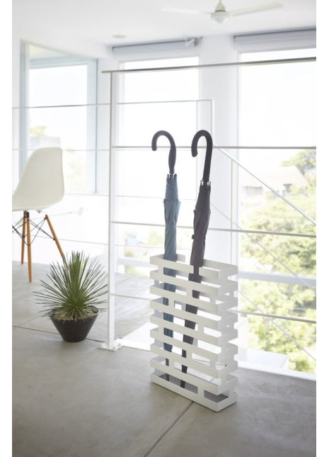 02360 Yamazaki Brick paraplubak - staal - wit