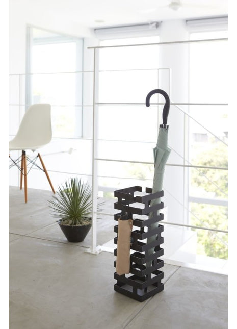 02363 Yamazaki Brick paraplubak vierkant - staal - zwart