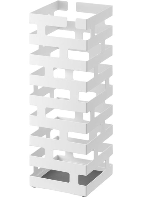 02362 Yamazaki Brick paraplubak square vierkant - staal - wit