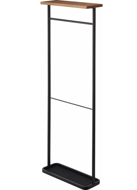 04971 Yamazaki Hanging paraplu houder houten plank zwart