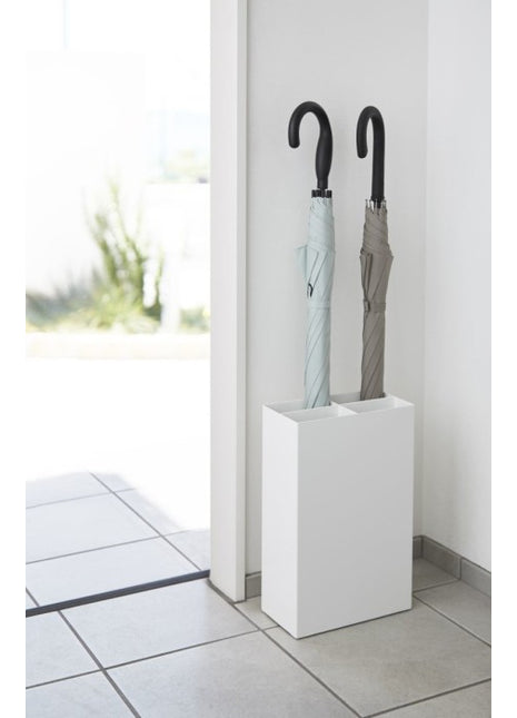 03451 Yamazaki Wide parapluhouder / paraplubak - staal - wit