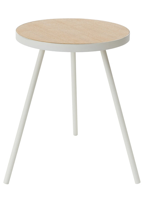 Yamazaki Tower ronde bijzettafel wit