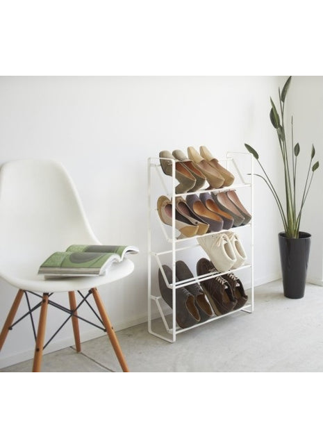 02391 Yamazaki schoenenrek - staal - 12 paar - wit