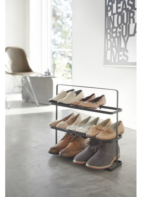 02481 Yamazaki schoenenrek Wide - staal - 9 paar - zwart
