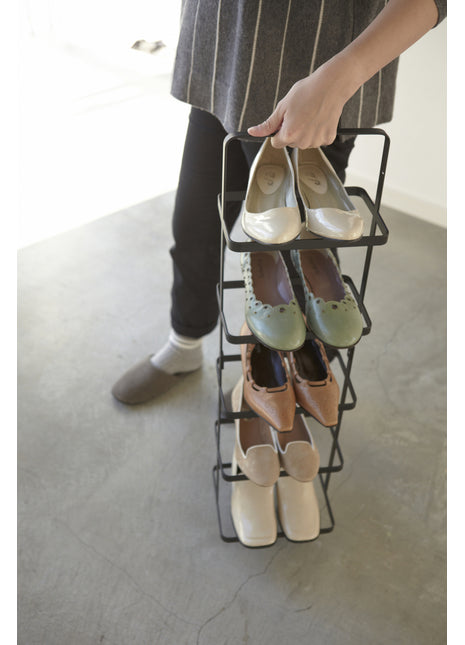 Yamazaki Tower schoenenrek 5-paar smal zwart