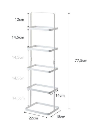 Yamazaki Tower schoenenrek smal 5-paar wit