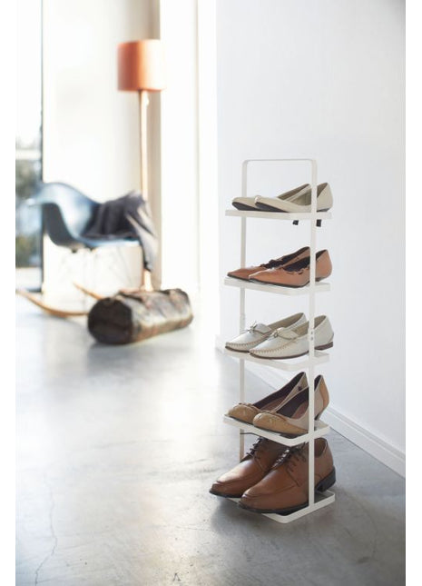Yamazaki Tower schoenenrek smal 5-paar wit