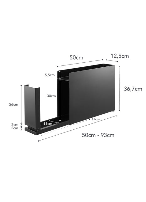 Yamazaki Tower Sliding kruidenrek zwart