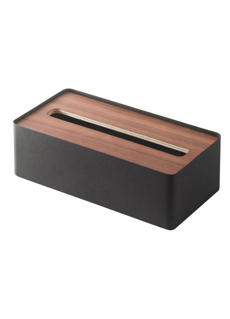 07729 Yamazaki Rin tissue case / tissuehouder zwart donker hout