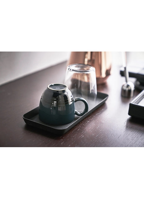 04222 Yamazaki Tower mini tray zwart staal 22x10cm