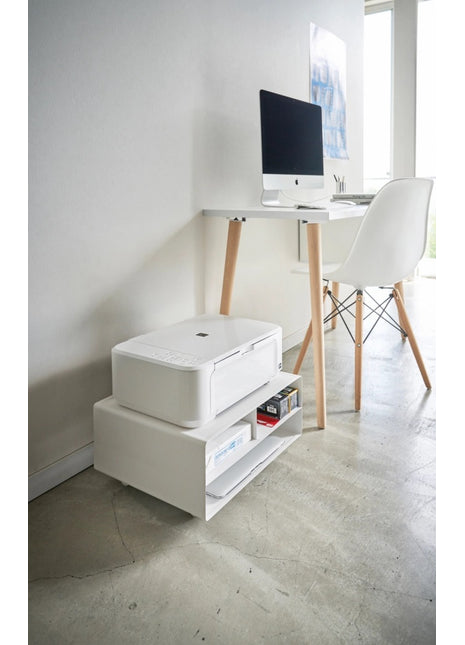 04348 Yamazaki Tower printer rek / meubel - wit