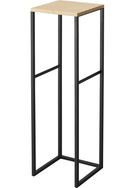 05984 Yamazaki Tower bijzettafel / rek hoog met plateau / zwart