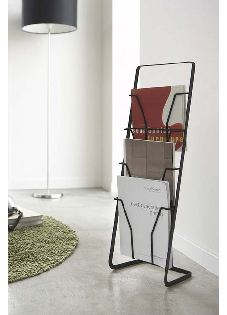 06513 Yamazaki Tower tijdschriftenhouder krantenhouder magazinehouder- zwart