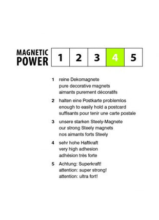 Trendform magneten disk zwart voor magneetbord - 4 stuks