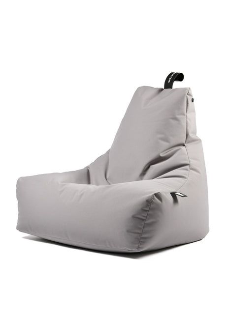 extreme lounging b-bag zitzak zitkussen zilvergrijs outdoor no-fade BAGB-13