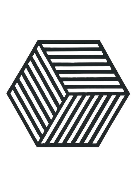 330135 Zone Denmark Hexagon pannenonderzetter zwart