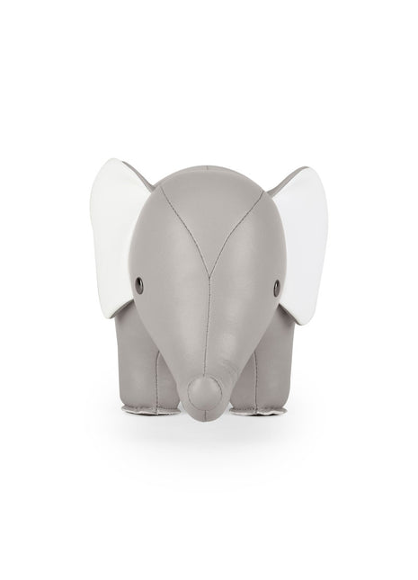 Züny Classic boekensteun Olifant grijs kunstleer ZCBV0233-1801