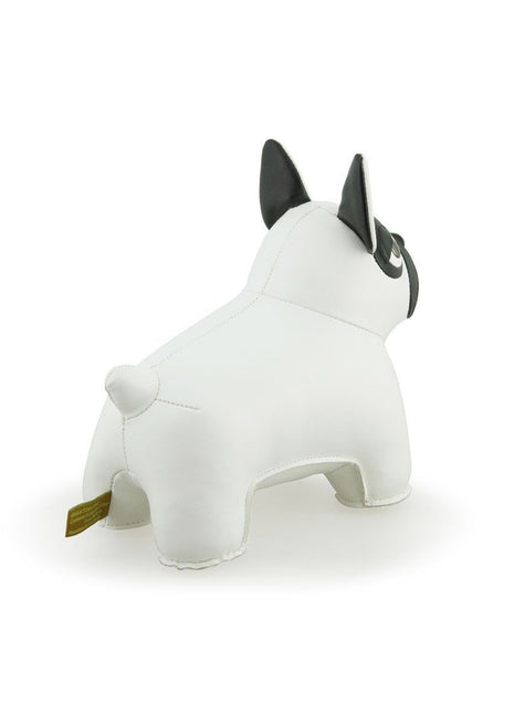Züny Classic deurstop Franse Bulldog wit / zwart kunstleer ZCDV0079-0102