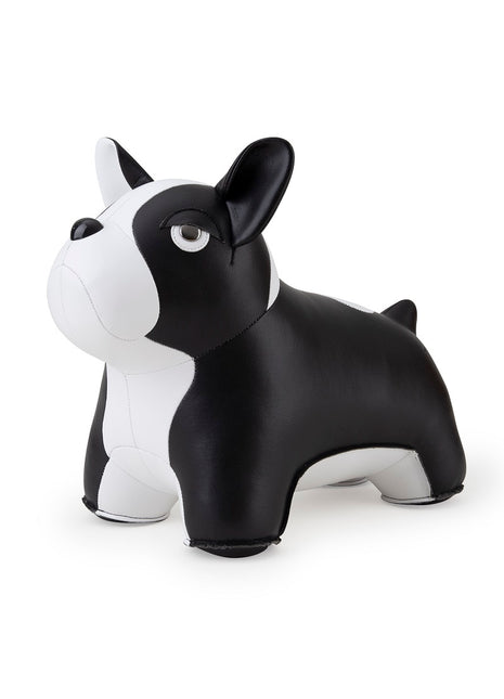 ZCDV0161-0201 Züny Classic deurstop Franse Bulldog II zwart / wit kunstleer