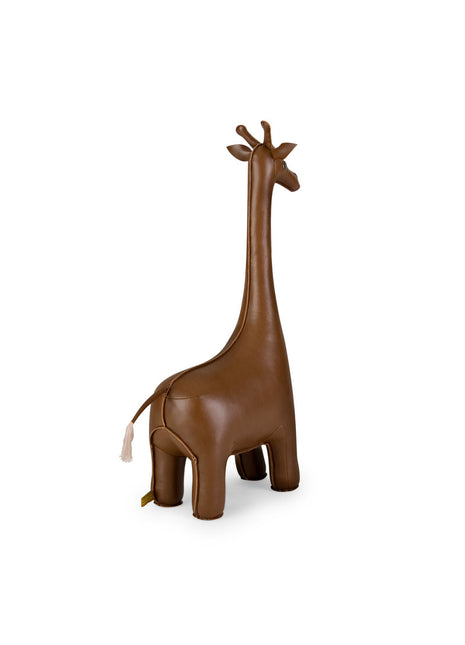 ZCBV0507-0701 Züny Classic Giraffe boekensteun bruin kunstleer
