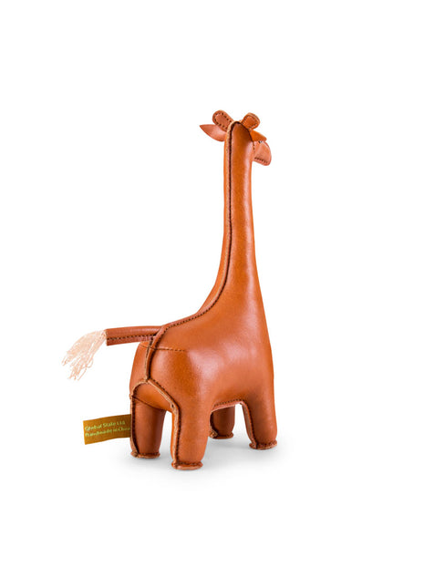 ZCPV0656-1000 Züny presse-papier Giraffe bruin kunstleer