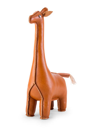 ZCPV0656-1000 Züny presse-papier Giraffe bruin kunstleer