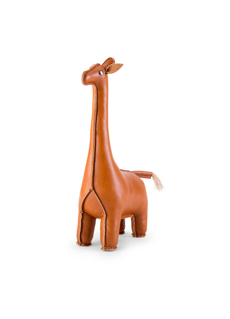 ZCPV0656-1000 Züny presse-papier Giraffe bruin kunstleer