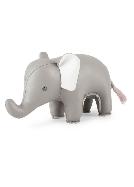 ZCPV0657-1801 Züny presse-papier Olifant grijs kunstleer