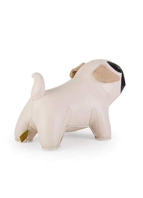 ZCDV0132-1402 Züny Classic deurstop / deurstopper mopshond creme 