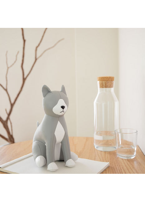 GZBV0004-1801 Züny Gaze boekensteun Kat Tuxedo grijs