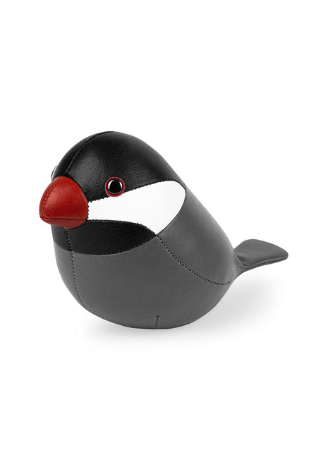 ZCPV0164-1902 Züny presse-papier Java sparrow mus kunstleer