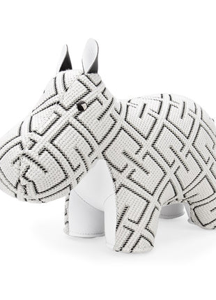 Züny Kvadrat boekensteun Grid Hippo wit