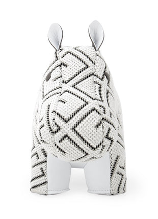 Züny Kvadrat boekensteun Grid Hippo wit