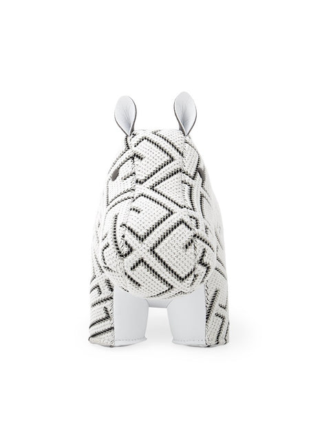 Züny Kvadrat boekensteun Grid Hippo wit