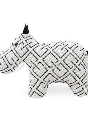 Züny Kvadrat boekensteun Grid Hippo wit