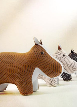 Züny Kvadrat boekensteun Grid Hippo wit