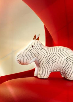 Züny Kvadrat boekensteun Razzle Dazzle Hippo wit