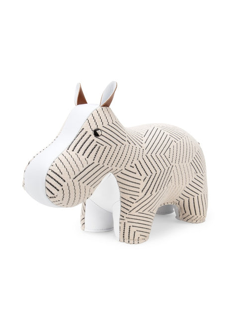 Züny Kvadrat boekensteun Razzle Dazzle Hippo wit