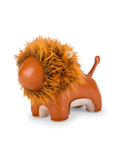 ZUBV0172-1014 Züny Classic Lino Leeuw boekensteun kunstleer