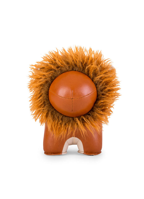 ZUBV0172-1014 Züny Classic Lino Leeuw boekensteun kunstleer