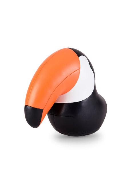 Züny boekensteun Toucan Toco kunstleer zwart 1 kilo
