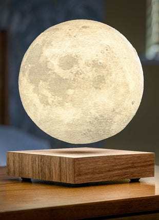Gingko Smart Moon Lamp - magnetisch zwevende maan walnoten G019WT