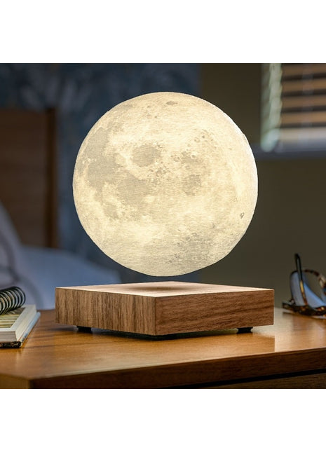 Gingko Smart Moon Lamp - magnetisch zwevende maan walnoten G019WT