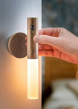Ginko Design Smart Baton wandlamp magneet walnoten oplaadbaar G016WT
