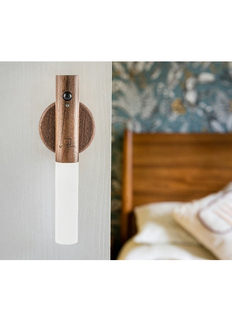 Ginko Design Smart Baton wandlamp magneet walnoten oplaadbaar G016WT