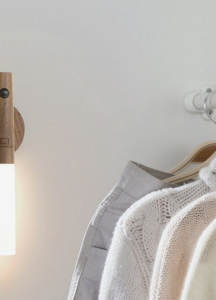 Ginko Design Smart Baton wandlamp magneet walnoten oplaadbaar G016WT