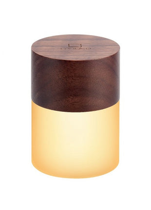 Gingko Design Lemelia lamp accu multi-colour walnoten S